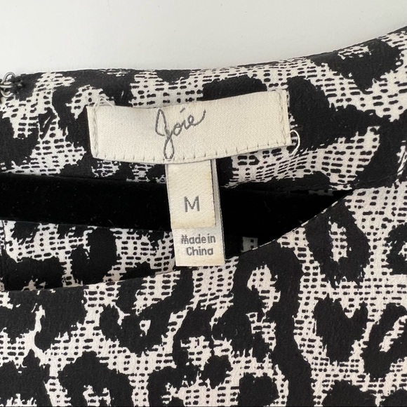Joie Leopard Print 100% Silk Mini Dress; Size Medium - Picture 6 of 7